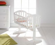 East Coast Vienna wooden rocking crib/cot