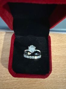 Bridal Engagement set Natural Diamond Ring