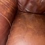 Brown leather armchair Image 5