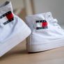 Tommy Hilfiger Round Toe Mid Top Lace Up Sneakers Women Size 37 Image 5
