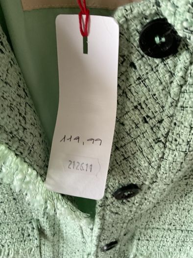 jacket bnwt mint green with black flex size 12 streetone jacket