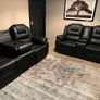 Leather Vancouver 3+2 Black Sofa Range Image 2