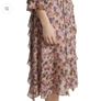 BNWT Marc Cain 100% Silk Floral Ruffle Midi Dress RRP 399 Image 3