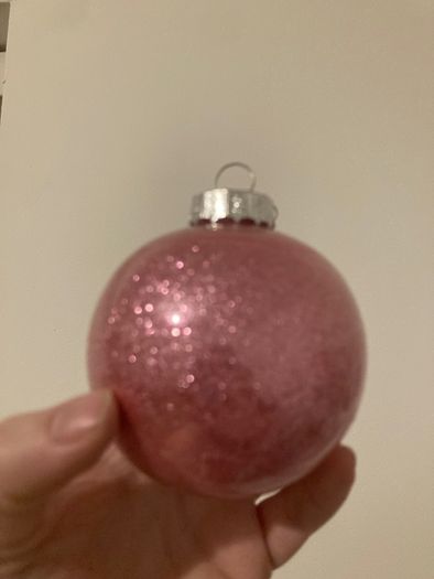 Personalised glitter bauble