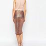 Crop Top Midi Sequin Skirt Bodycon Dress Size- 12 Image 2