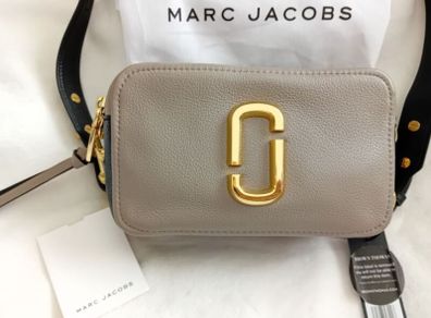Marc Jacobs - Softshot 21 Leather Bag - Taupe and Black - BNWT RRP 390