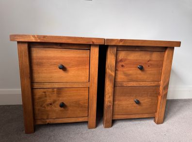 Solid wood bedside tables/ lockers