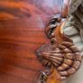 Antique Mahogany Tilt Top Tripod Table Ball & Claw Feet Image 5