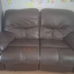 Brown recliner  sofa