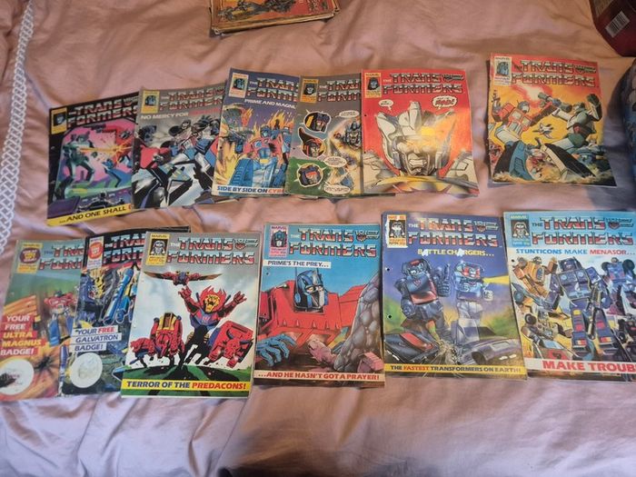 Vintage Marvel UK Transformers Comics 1980s  115 plus Issues  Annuals and Specials  Job Lot