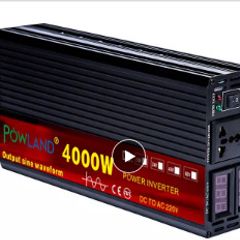 Inverter 4000W 12V 24V Dc  To 110V Ac Pure Sine Wave Voltage Converter 12 220 Power Car Micro Inverter