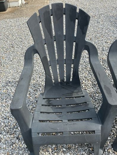 Adirondack Graphite Resin Deck chair