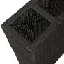 Garden Raised Bed with 4 Pots 2 pcs Poly Rattan Black(2x41084) Image 5