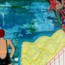 Original Art Swim Art Sea Swim Art Deco Style Image 3