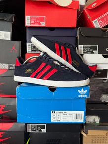 Adidas Gazelle OG Low Suede Trainers Navy/Red/Cloud Q33574