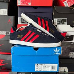 Adidas Gazelle OG Low Suede Trainers Navy/Red/Cloud Q33574