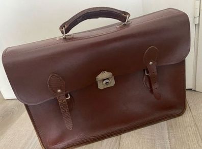 Vintage Brief Case Leather Vintage Style
