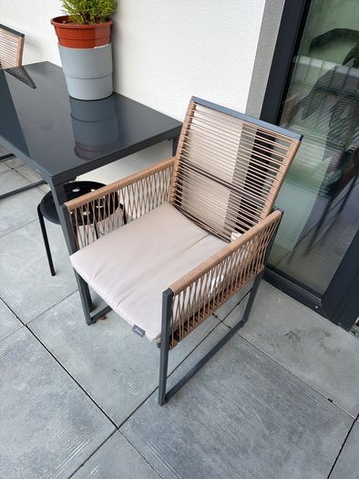 Beliani Outdoor Garden / Balcony Dining Set - Table + 2 Chairs