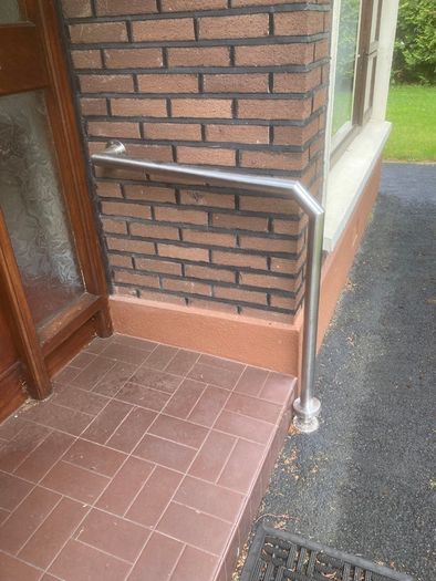 Stainless Steel Outdoor Handrails Pair