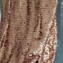 boohoo rose gold sequinced dress Sz 6UK (Fit 8UK) Image 2