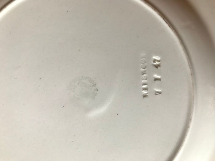 Wedgewood Cream Embossed Plate