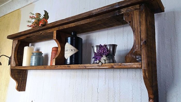 Rustic Country Cubby Box floating shelf.