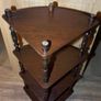 4 Tier Mahogany Corner Whatnot Turn Column Image 6