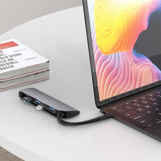 Connect Type-C to 3 USB 3.0+SD+TF Converter