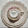 Vintage 22 KT Gold Overlay Chintz Fine Bone China Teacup Trio Set Image 2
