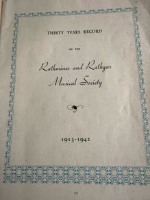 Thirty years record of The Rathmines and Rathgar musical society 1913-1942