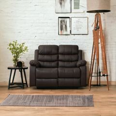 2 Seater Recliner Sofa, Brown