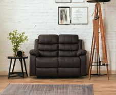 2 Seater Recliner Sofa, Brown