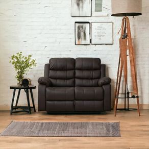 2 Seater Recliner Sofa, Brown