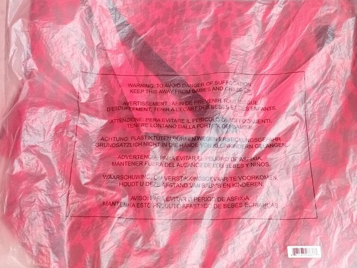 Printed Red Bag