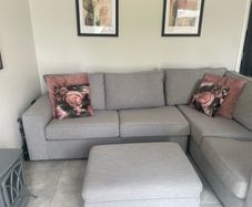 Grey corner suite