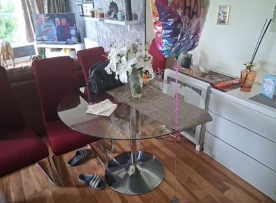 glass table