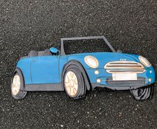 mini  car sign