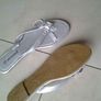 Silver Flip-Flops - Size 4 Image 2