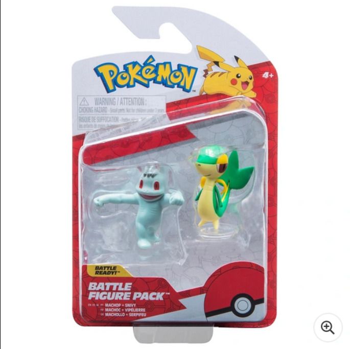 Pokemon Battle Figure 2 Pack  Machop and Snivy