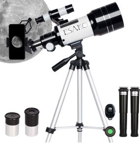 Telescope for Kids & Beginners 70mm Portable Astronomical Telescopes with Height Adjustable Tripod & Phone Adapter Gift for Christmas (FREE POSTAGE)