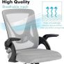 NEW SALE | Office Desk Chair, Ergonomic Mesh Chair With 90 Degree Flip-up Armrest Swivel Computer Chair With Lumbar Support, Adjustable Height, Back Support Image 4