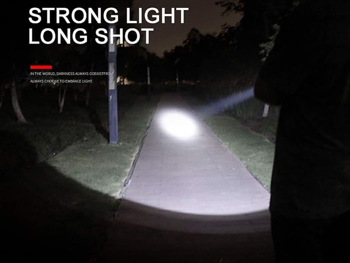 Hand Torch & Side Lantern Super Bright LED Rechargeable Torch Hand Flashlight 1200mAh Compact Waterproof (IPX5) Ideal for Camping and All Outdoor Activities & Emergency Use