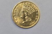 USA 1 dollar gold coin 1868 extremely low mintage