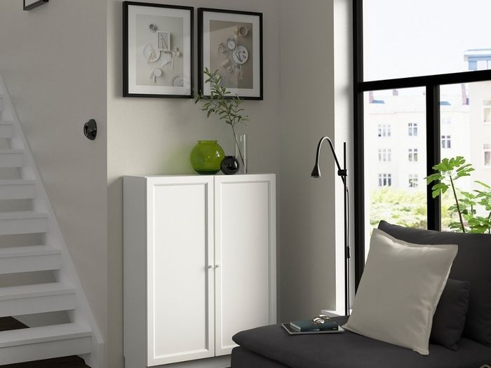2 Oxberg doors IKEA for Billy Bookcase