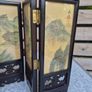 Vintage Chinese Miniature Folding Screen, Hand-Painted Image 5