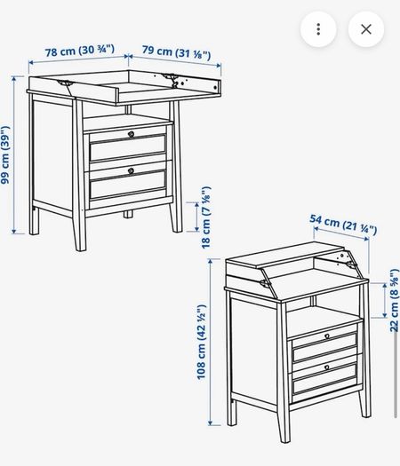IKEA kids changing table