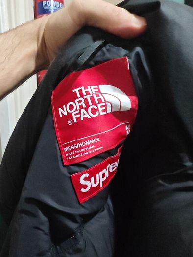 supreme x north face green nuptse