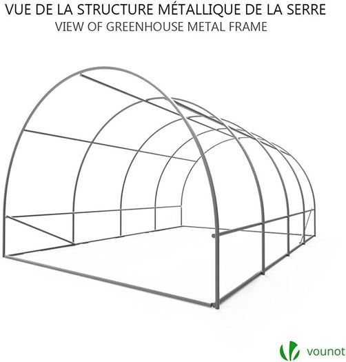 Polytunnel Greenhouse 4x3x2m 12m SquaredPoly Tunnels Gardening Walk In Pollytunnel Tent with Steel Frame (FREE POSTAGE)