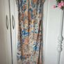 dress slip dress bias cut with scallop neckline size 10:beige patterned Image 2