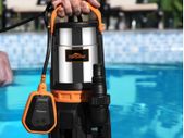 BRAND NEW sewage pump 1020n 2000l/h stainless steel pump sump pump for Swimming Pool Tub and Garden Irrigation and Long 32ft Cable